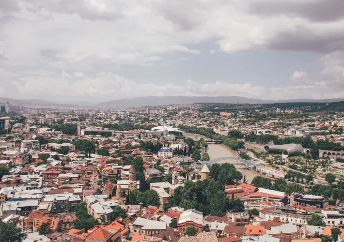 Blick auf die Altstadt von Tiflis
