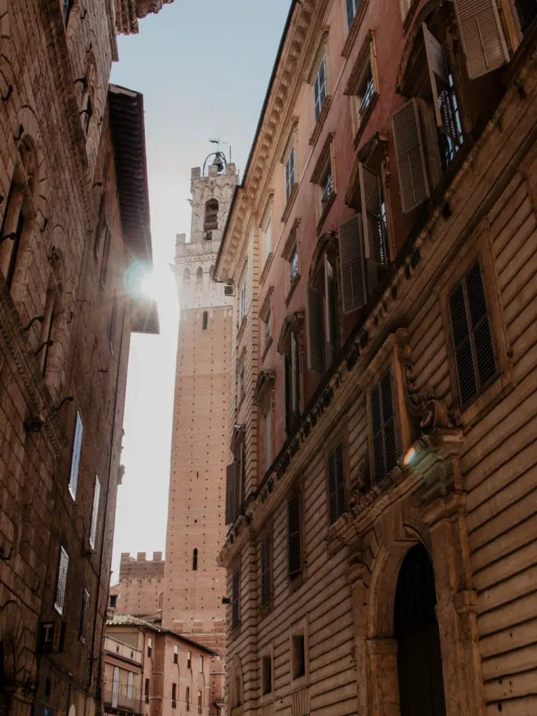 Toskana schönste Orte die Straßen von Siena